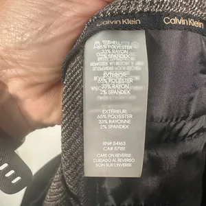 Calvin Klein Women's Brown Herringbone Belted Pants Size 12 N… thumbnail 11