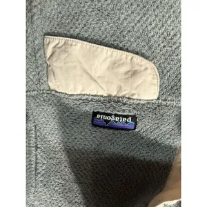 PATAGONIA Fleece Gray Thermal Pullover Snap-T Jacket Women's Large thumbnail 3