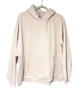 Skims Plus Size Cotton‎ Fleece Classic Hoodie Pullover Sweatshirt Barely Pink 3X thumbnail 1