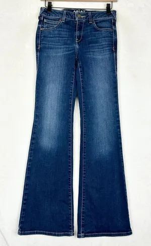 Ariat Women's Ultra Stretch Perfect Rise Katie Flare Jean Size 26 Western Rodeo thumbnail 1