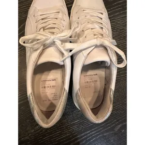 Vince Women's White Leather Lace-Up Sneakers Size 9.5 Casual Fashion thumbnail 7