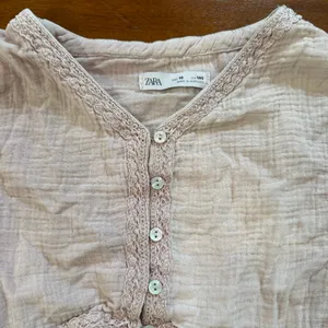 Zara pink long sleeve half top‎ very short thumbnail 3