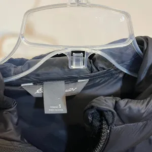 Eddie Bauer Jacket EB550 Down‎ Puffer Coat Hooded Black Small Winter Snow thumbnail 5