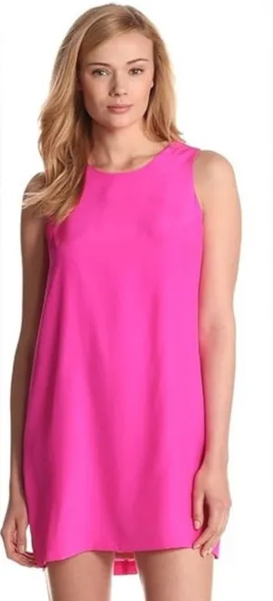 Amanda Uprichard Silk Shift Pink Dress thumbnail 1