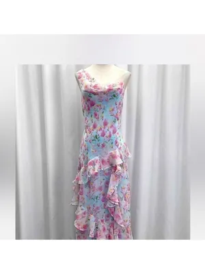 ASTR The Label Levina Floral Ruffle One Shoulder Maxi Dress, M thumbnail 9