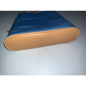 Ralph Lauren Shoulder bag Blue Fabric Tan‎ Leather Trims thumbnail 7