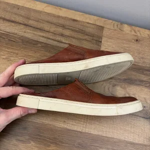 Frye Ivy Leather Slip On Mule Clog Cognac Brown Women’s thumbnail 9