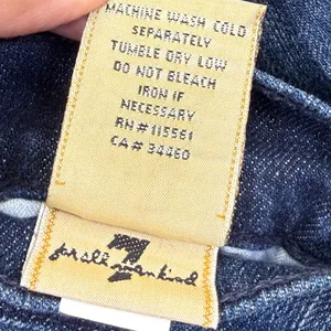 7 For All Mankind dojo Wide Leg Flare Jeans Dark Wash Blue U115J470S Size 27 thumbnail 8