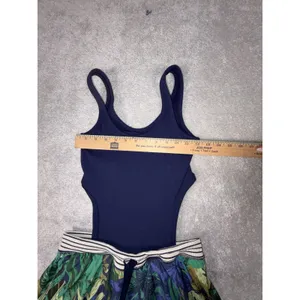 OFFLINE by‎ Aerie Ribbed Cut Out Romper Dress Athletic Blue Womens Size S thumbnail 3