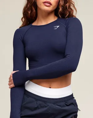 Gymshark Long Sleeve Vital Crop Top thumbnail 1