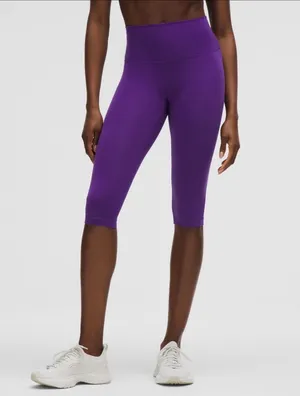 Lululemon Size 6 Wunder Train HR Crop 15” Leggings thumbnail 1