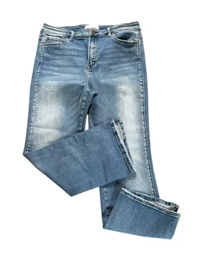 Vervet Bootcut Jeans Style V2440 Asymmetrical Hem Womens Size 31 thumbnail 1