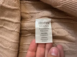 Hidden Jeans Hidden Brand Cable Knit Sweater Pencil Skirt Large NWT thumbnail 4