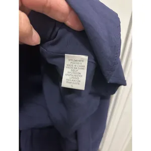 Entro Women’s Size Large Navy Blue Lagenlook Tiered Modest Tent Cottagecore Farm thumbnail 6