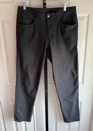 Lululemon Men's ABC Classic-Fit 5 Pocket Pant Warpstreme Obsidian Size: 33 thumbnail 2