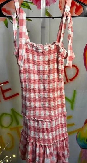 117. Sincerely Jules pink gingham dress Size S thumbnail 1