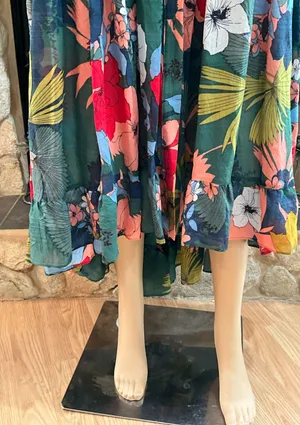 NWT $250.00 mare mare Alyssa Floral Midi Skirt by Free People thumbnail 3