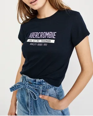 Abercrombie & Fitch Cropped Soft Baby T-Shirt M thumbnail 1