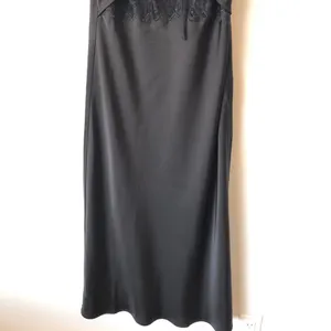 Black Hello Molly Black Ultimate Love Satin Slip Maxi Dress Size US 8 thumbnail 4