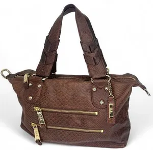 Cole Haan Bethany Snakeskin Leather Purse Shoulder Medium Sized Top Bag thumbnail 1