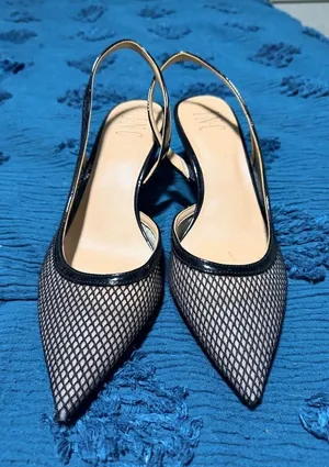 I.N.C. International Concepts Womens Slingback Kitten Heel Pumps Black Size 8.5 thumbnail 1