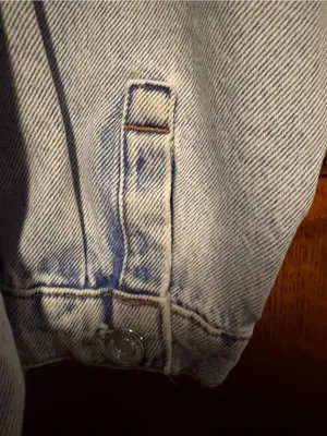 ZARA Oversized Light Wash Denim Jacket XS thumbnail 7