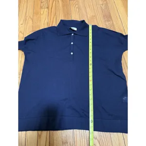 Tuckernuck Navy‎ Linen Blend Clayton Knit Polo Top Size XS/S thumbnail 7