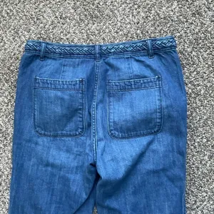 Y2K Gap women's original flare Med Dark Wash Jeans With Braided Design. SZ 6‎ thumbnail 9