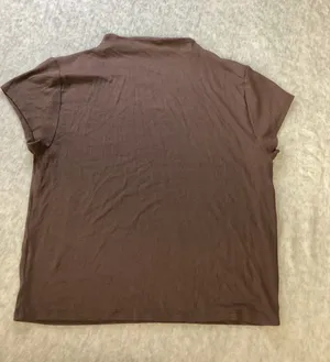 Wild Fable Womens Brown Ribbed Mock Neck Cap Sleeve Top Large‎ New NWT thumbnail 1