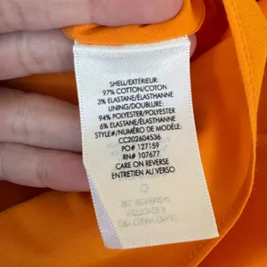 Alice + Olivia Tiered Midi Dress Tangerine Orange thumbnail 6