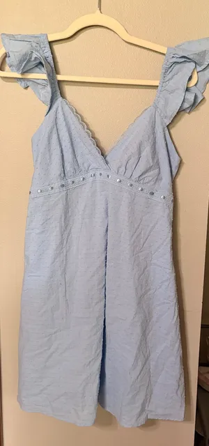 Altar'd State Light blue baby doll dress thumbnail 1