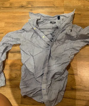 Cute euro summer button up Blue thumbnail 1