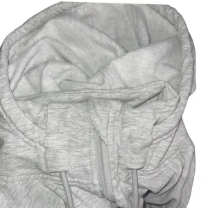 YOGALICIOUS Full Zip up Gray Cropped Hoodie SZ S Athletic Loungewear Comfy thumbnail 4