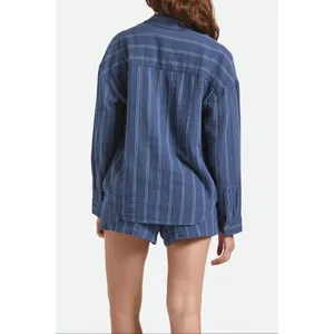 ✨BRIXTON WANDERING BLUE SZ MEDIUM OVERSHIRT✨ thumbnail 4
