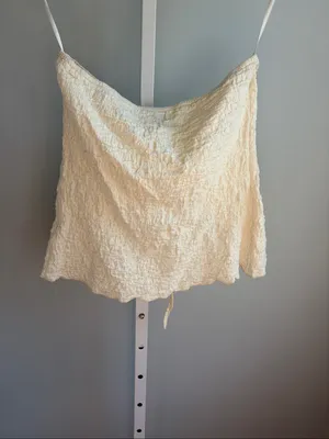 Princess Polly Cream Textured Halter Cami thumbnail 5