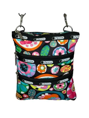 LeSportSac ✿ Crossbody Bag Festival Handbag ✿ Mixed Multi Floral Print ✿ 3X Zip thumbnail 5