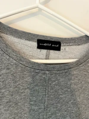 Sweatshirt Dress with Puff Sleeves thumbnail 2