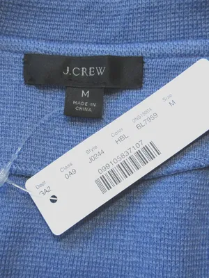 NWT J.Crew Sophie Open-Front Sweater Blazer in Heather Blue Knit Cardigan M $148 thumbnail 3