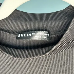 SheIn Black long sleeve going out top thumbnail 4