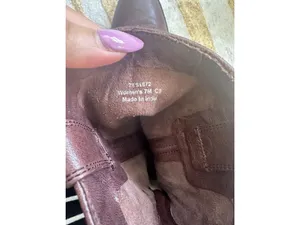 JOHNSTON & MURPHY Brown Leather Flat Ankle Boots Size 7 thumbnail 6