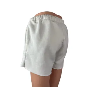 Vintage Havana Women's White Fleece Wide Leg Lounge Athletic Sweat Shorts Sz XS thumbnail 4