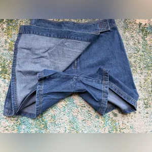 Vintage Y2K Tapemeasure denim jean skort, size 12 thumbnail 9