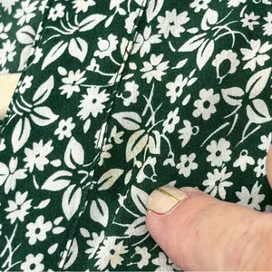 Veronica Beard Floral Giana Dress Green White Floral 100% Silk Size‎ 2 *FLAWED* thumbnail 8