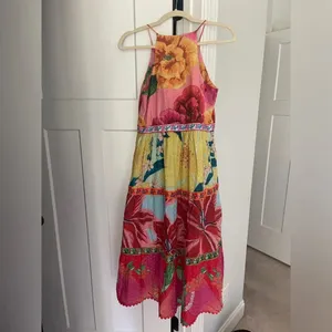 Farm‎ Rio Tiered Cotton Tank Midi In Mixed Garden Floral Dress thumbnail 6
