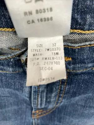 Vintage Lucky Brand Dungarees Denim Jeans Womens 32x31 Red Label Cene 7W10370 thumbnail 6