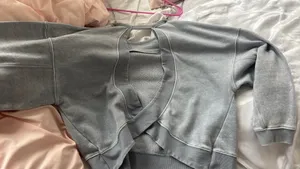 Open back sweatshirt Gray Size M thumbnail 2