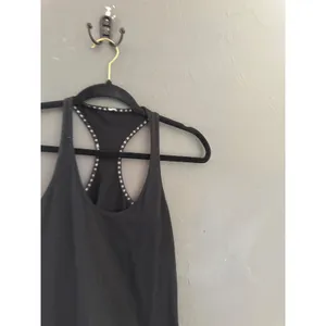 Lululemon‎ Womens Black Racerback Athletic Yoga Tank Top Slim Fit Scoop Neck thumbnail 2