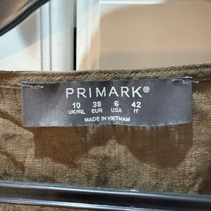 Primark sleeveless Khaki linen blend top 6 thumbnail 4