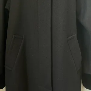 vintage Sophisticated Black Trench Coat with Timeless Design 42” length thumbnail 6