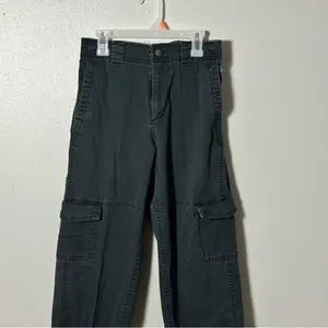 Old Navy Women‎ Gray/Black Baggy Cargo Pants size XS thumbnail 2